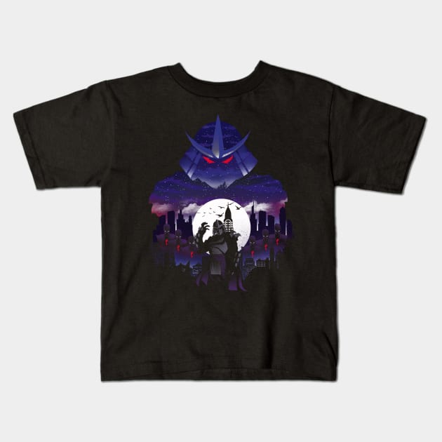 The Shredder Night Kids T-Shirt by DANDINGEROZZ